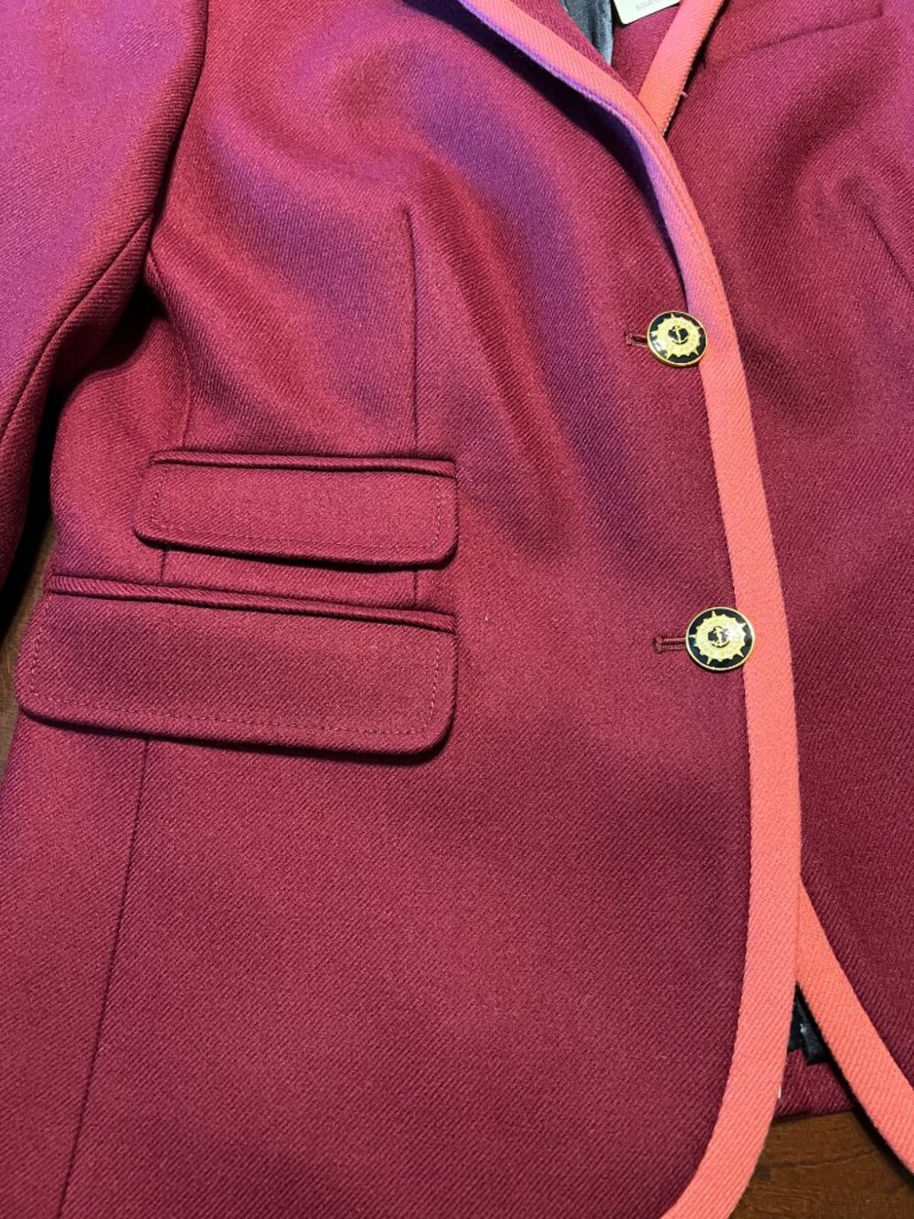 *NEW* J CREW SCHOOLBOY TIPPED WOOL BLAZER - Picture 4 of 13